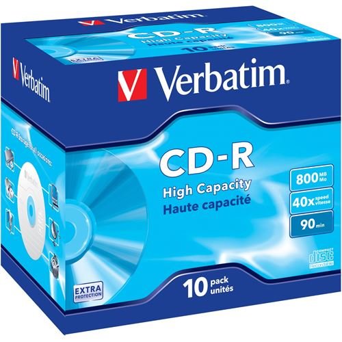 Verbatim CD-R 40x 800MB Protection 10P JC