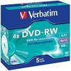 Verbatim DVD-RW 4,7GB 4x 5er