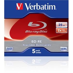 Verbatim BD-RE 25GB Blu Ray 2x 5er JewelCase