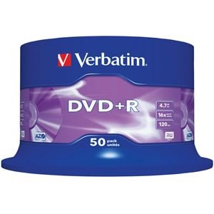Verbatim DVD+R 4,7GB 16x 50er Spindel